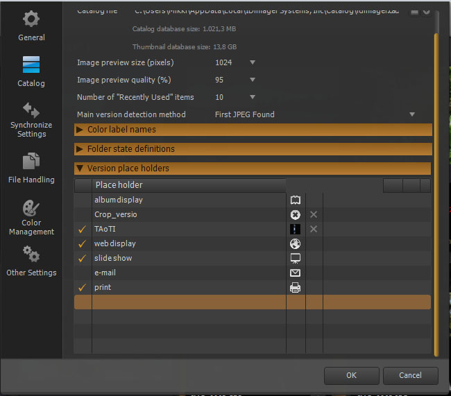 Missing RAW version place holder